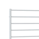vidaXL fehér fém ágykeret fejtámlával 90x200 cm