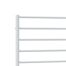 vidaXL fehér fém ágykeret fejtámlával 100x200 cm