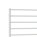 vidaXL fehér fém ágykeret fejtámlával 107x203 cm