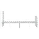 vidaXL fehér fém ágykeret fej- és lábtámlával 135x190 cm