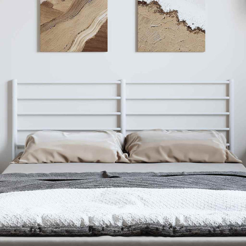 vidaXL fehér fém fejtámla 135 cm