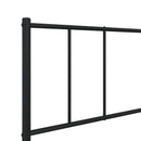 vidaXL fekete fém ágykeret fej- és lábtámlával 100 x 190 cm