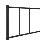 vidaXL fekete fém ágykeret fej- és lábtámlával 100 x 200 cm