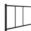 vidaXL fekete fém ágykeret fej- és lábtámlával 107 x 203 cm