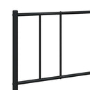 vidaXL fekete fém ágykeret fej- és lábtámlával 193 x 203 cm