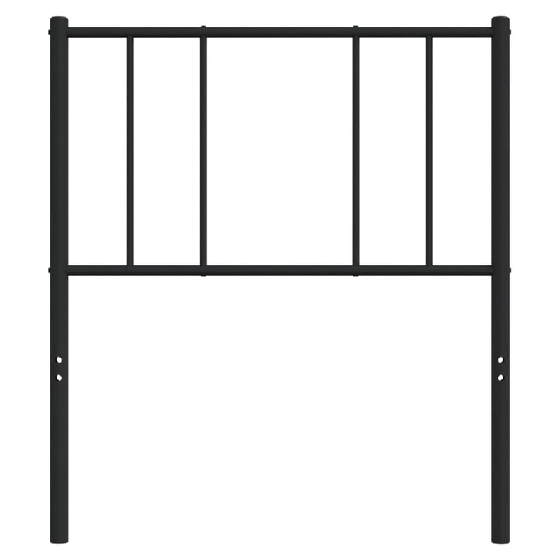vidaXL fekete fém fejtámla 75 cm