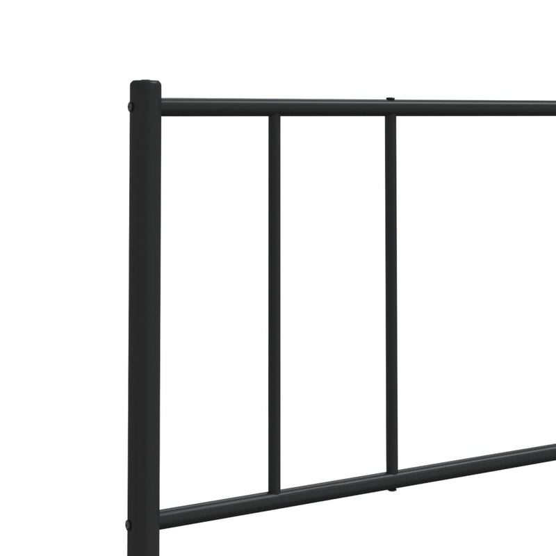 vidaXL fekete fém fejtámla 75 cm
