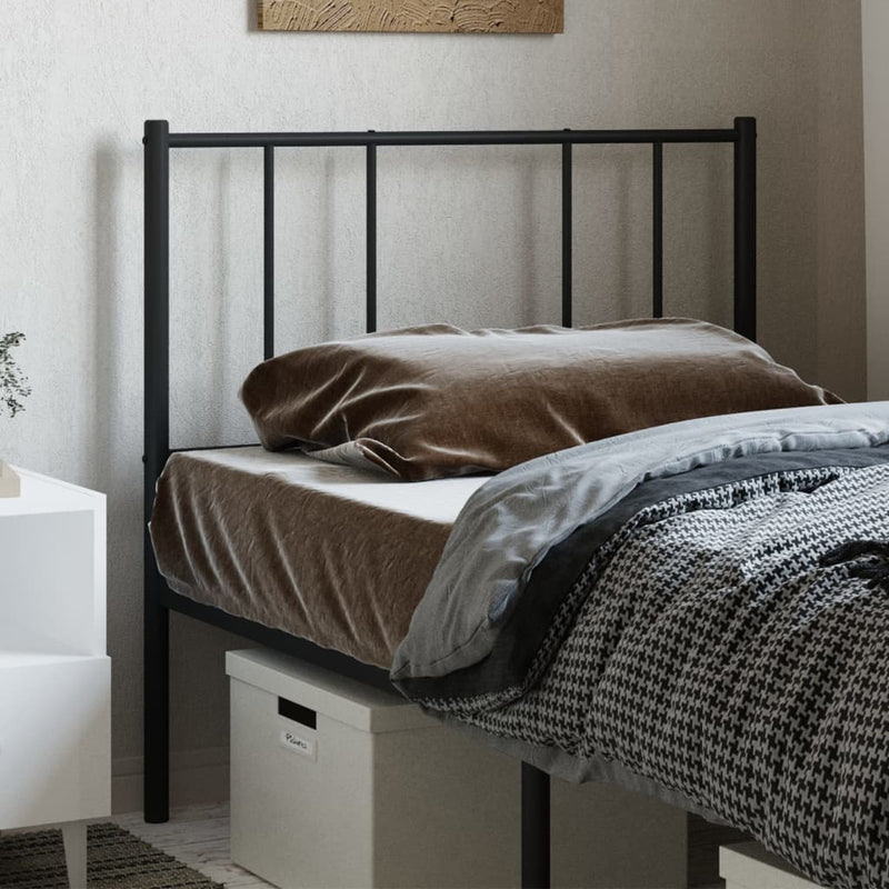 vidaXL fekete fém fejtámla 75 cm