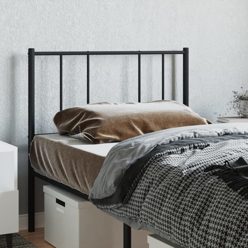 vidaXL fekete fém fejtámla 80 cm