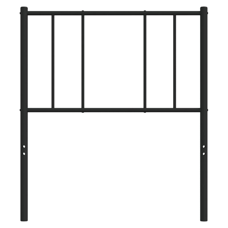 vidaXL fekete fém fejtámla 80 cm