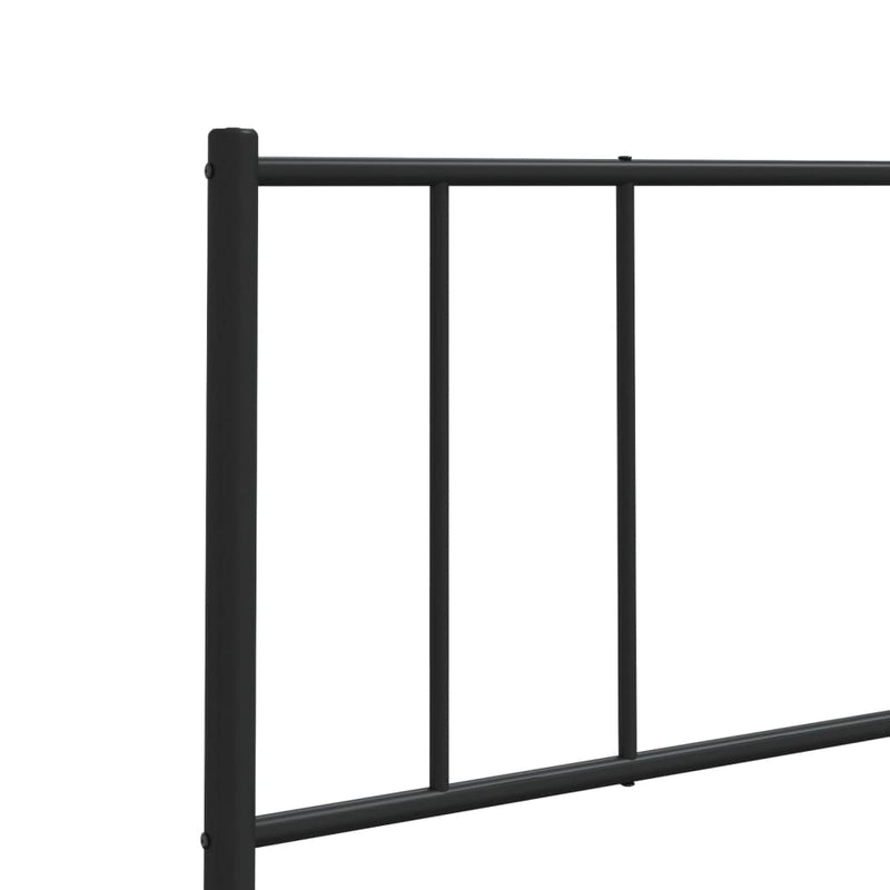 vidaXL fekete fém fejtámla 80 cm