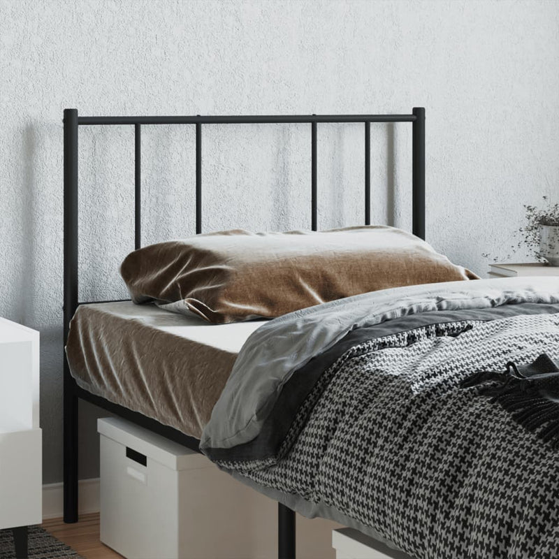 vidaXL fekete fém fejtámla 90 cm