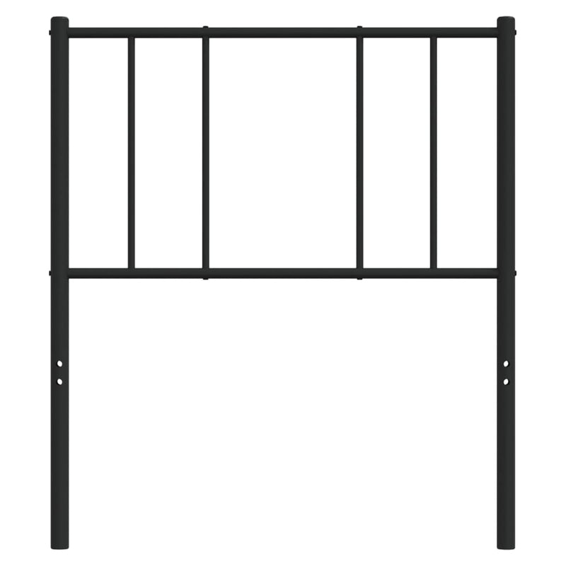 vidaXL fekete fém fejtámla 90 cm