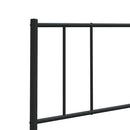 vidaXL fekete fém csere fejtámla 100 cm