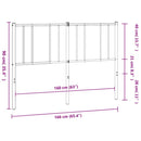 vidaXL fekete fém csere fejtámla 160 cm