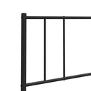 vidaXL fekete fém csere fejtámla 200 cm
