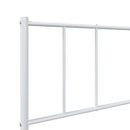 vidaXL fehér fém ágykeret fejtámlával 90x200 cm