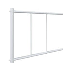 vidaXL fehér fém ágykeret fej- és lábtámlával 90 x 190 cm