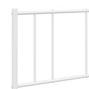 vidaXL fehér fém ágykeret fej- és lábtámlával 135x190 cm