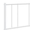 vidaXL fehér fém ágykeret fej- és lábtámlával 140 x 190 cm