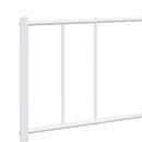 vidaXL fehér fém ágykeret fej- és lábtámlával 183 x 213 cm