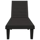 vidaXL 2 db fekete polipropilén napozóágy 155 x 58 x 83 cm