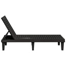 vidaXL 2 db fekete polipropilén napozóágy 155 x 58 x 83 cm
