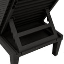 vidaXL 2 db fekete polipropilén napozóágy 155 x 58 x 83 cm