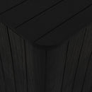 vidaXL fekete polipropilén kerti asztal levehető fedéllel