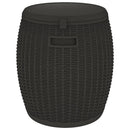 vidaXL fekete 4 az 1-ben polipropilén tárolóláda