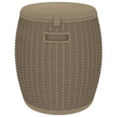 vidaXL világosbarna 4 az 1-ben polipropilén kerti tárolóláda