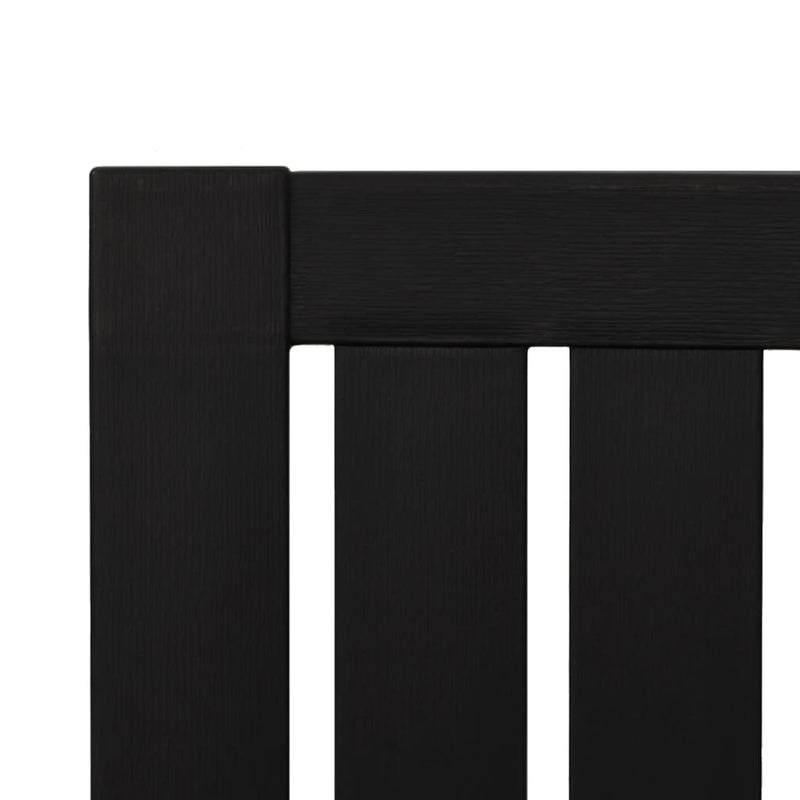 vidaXL 2 db fekete polipropilén kerti adirondack szék