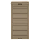 vidaXL világosbarna kültéri polipropilén szemeteskuka 41x41x86 cm