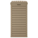 vidaXL világosbarna kültéri polipropilén szemeteskuka 41x41x86 cm