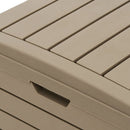 vidaXL világosbarna kültéri polipropilén szemeteskuka 41x41x86 cm