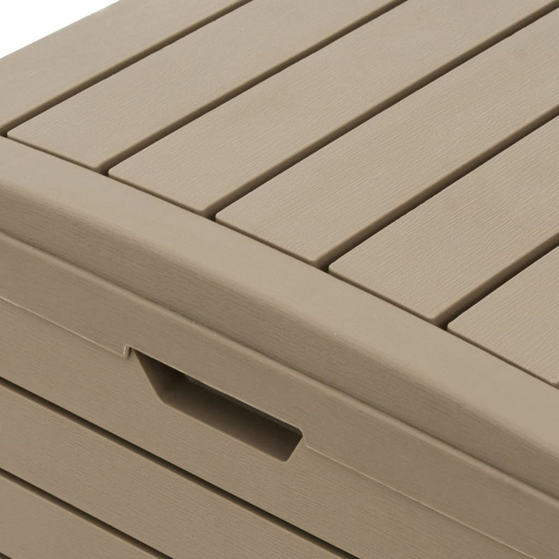 vidaXL világosbarna kültéri polipropilén szemeteskuka 41x41x86 cm