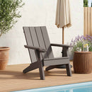 vidaXL világosbarna polipropilén kerti adirondack szék 75x88,5x89,5 cm
