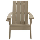 vidaXL világosbarna polipropilén kerti adirondack szék 75x88,5x89,5 cm