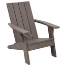 vidaXL világosbarna polipropilén kerti adirondack szék 75x88,5x89,5 cm