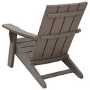 vidaXL világosbarna polipropilén kerti adirondack szék 75x88,5x89,5 cm