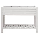 vidaXL fehér polipropilén magaságyás 110x45x79 cm