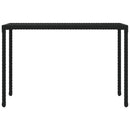 vidaXL 6 részes fekete polyrattan kerti étkezőgarnitúra párnákkal