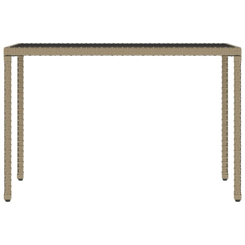 vidaXL 6 részes bézs polyrattan kerti étkezőgarnitúra párnákkal