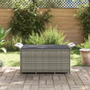 vidaXL barna polyrattan kerti pad párnával 116 x 46 x 57 cm