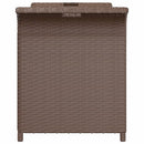 vidaXL barna polyrattan kerti pad párnával 116 x 46 x 57 cm