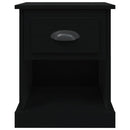 vidaXL fekete szerelt fa éjjeliszekrény 39 x 39 x 47,5 cm