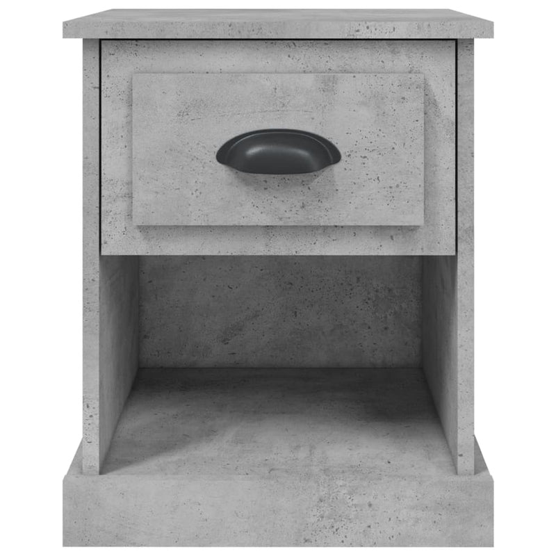 vidaXL betonszürke szerelt fa éjjeliszekrény 39 x 39 x 47,5 cm