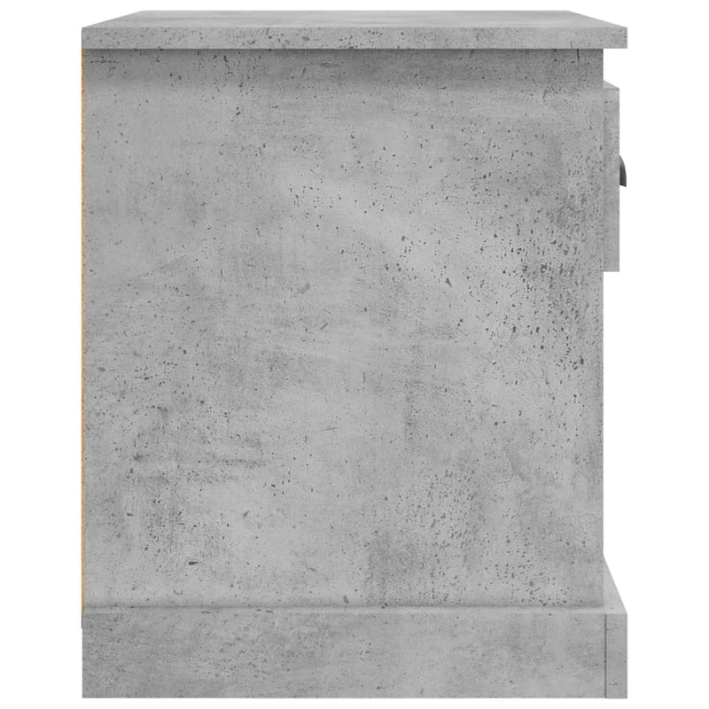 vidaXL betonszürke szerelt fa éjjeliszekrény 39 x 39 x 47,5 cm