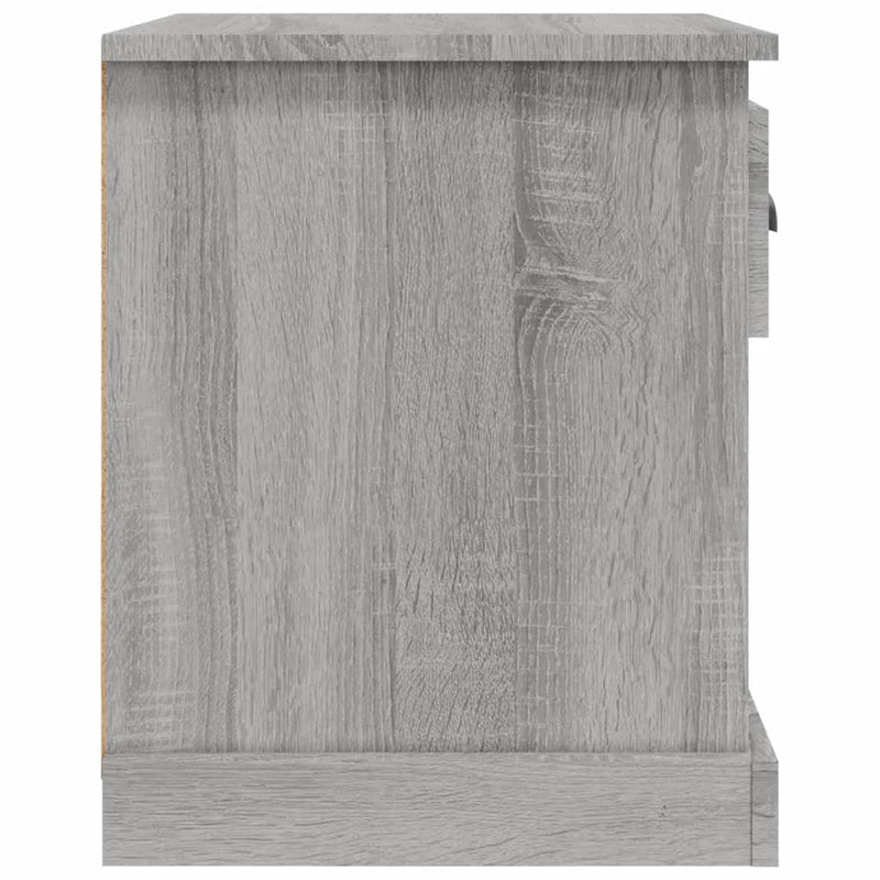 vidaXL 2 db szürke sonoma színű fa éjjeliszekrény 39 x 39 x 47,5 cm