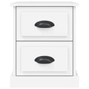 vidaXL 2 db fehér szerelt fa éjjeliszekrény 39 x 39 x 47,5 cm